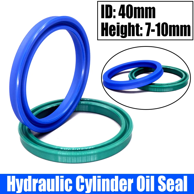 

1PCS Polyurethane Hydraulic Cylinder Oil Seal UN/UNS/UHS/U/Y Type Shaft Hole General Sealing Ring Gasket ID 40mm Height 7/8/10mm