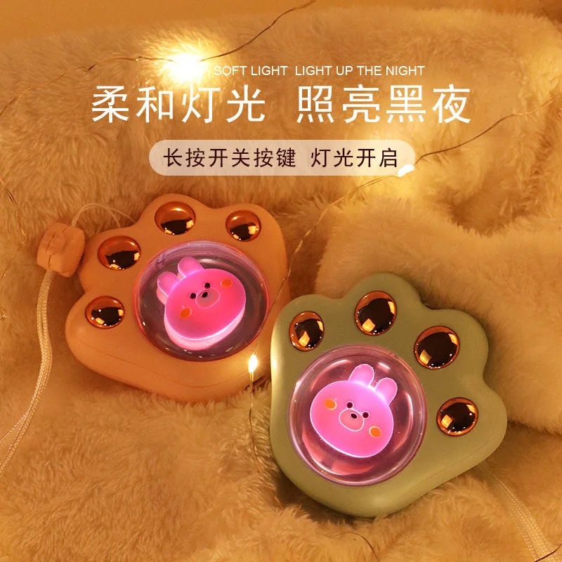 

Cartoon Hand Warmer Cute Pet Cat's Paw Winter Mini Portable Temperature Control Heating Pad Internet Celebrity Girl Gift