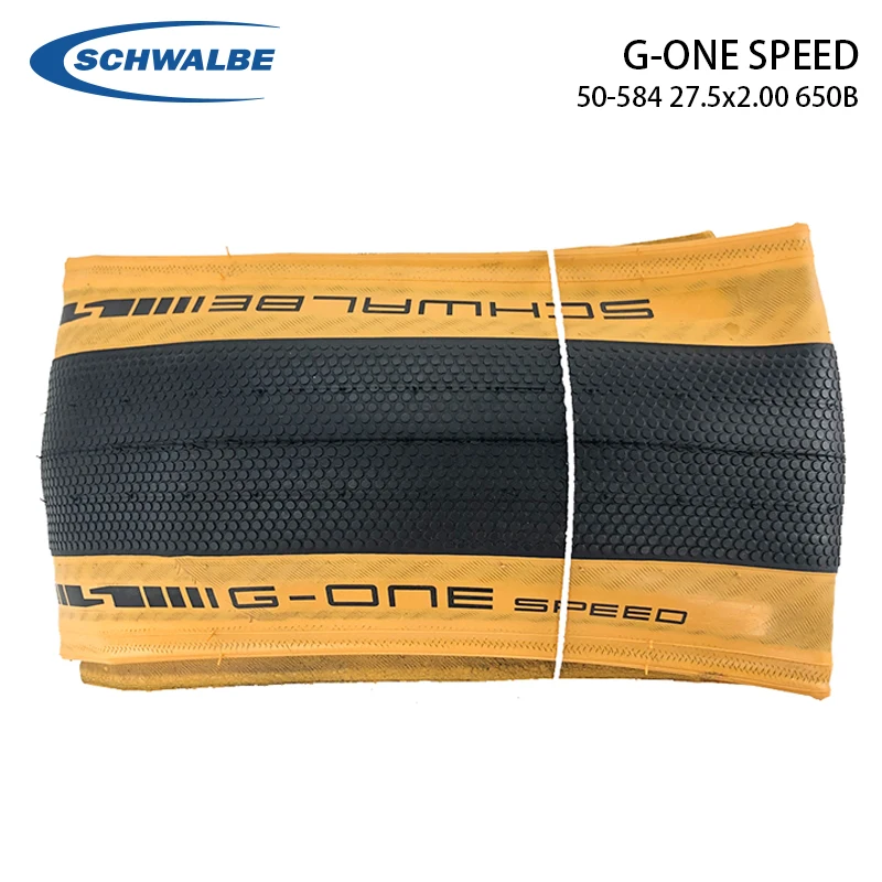 

Шина велосипедная Schwalbe G-ONE SPEED 50-584 27,5x2,00 650B, бескамерная Ультралегкая Складная, детали для езды на велосипеде