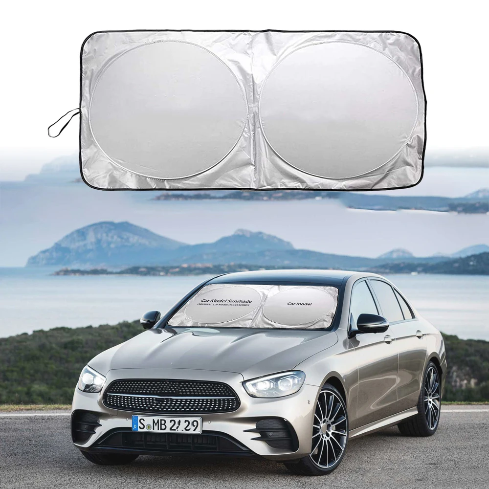 

150x70cm Car Front Window Sunshade Sun Shade Visor Cover Windshield UV Protector for Land Rover Ford Toyota Jaguar Volvo Lexus