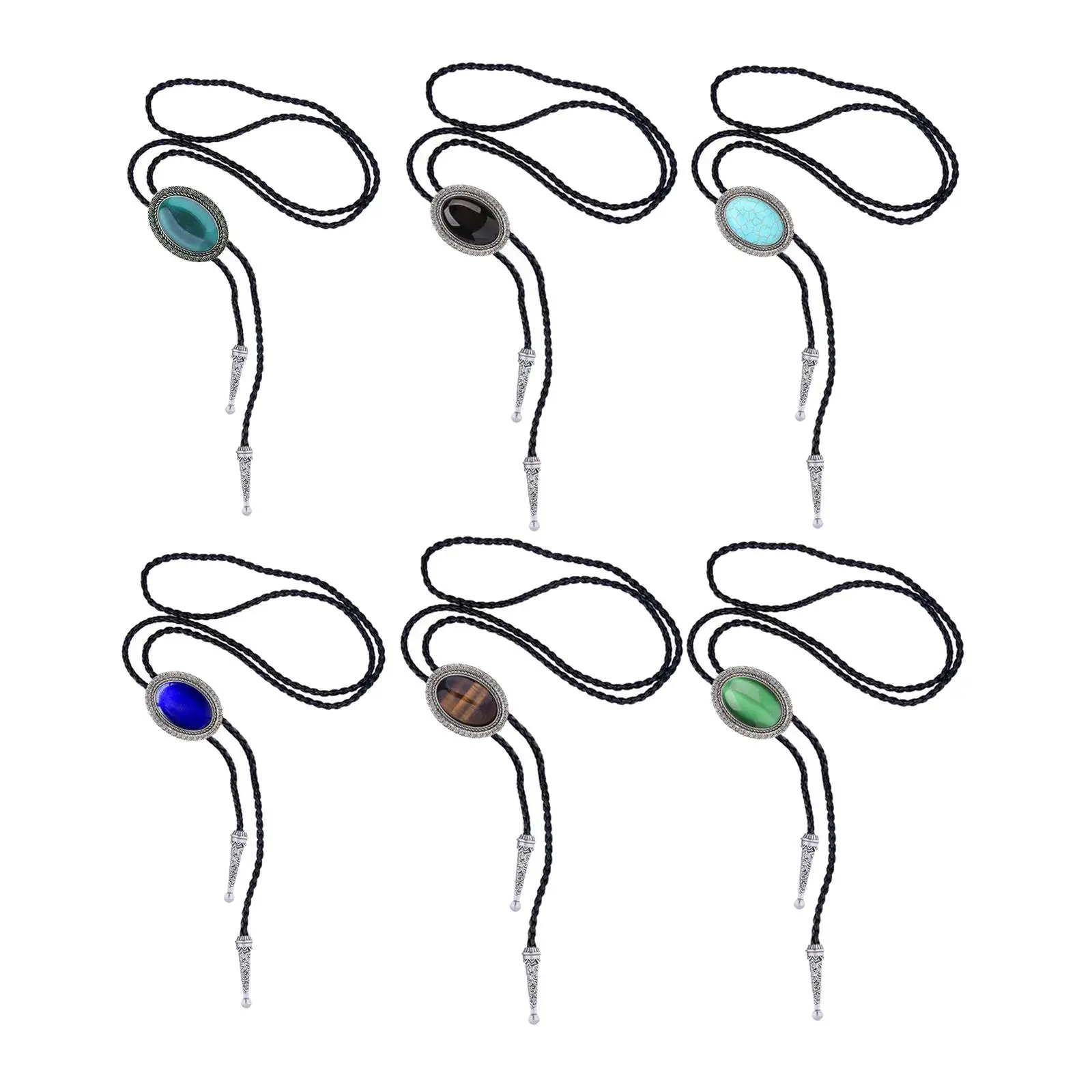 

Bolo Tie for Men Women Cowboy Shirt Chain Necktie Necklace Neck Rope