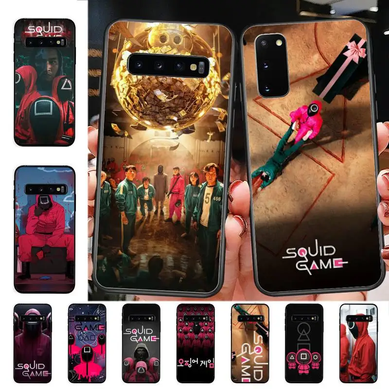 

Cute S-Squid Game TV 456 Phone Case for Samsung S10 21 20 9 8 plus lite S20 UlTRA 7edge