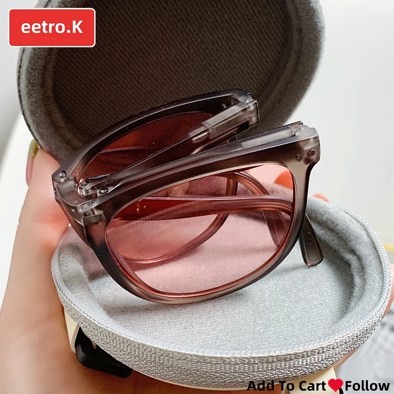 

Sunglasses Women Fashion Sunglass Collapsible Cat Eye Sun Glasses Square Girls Eyewear Casual Gradient Shades Free Shipping