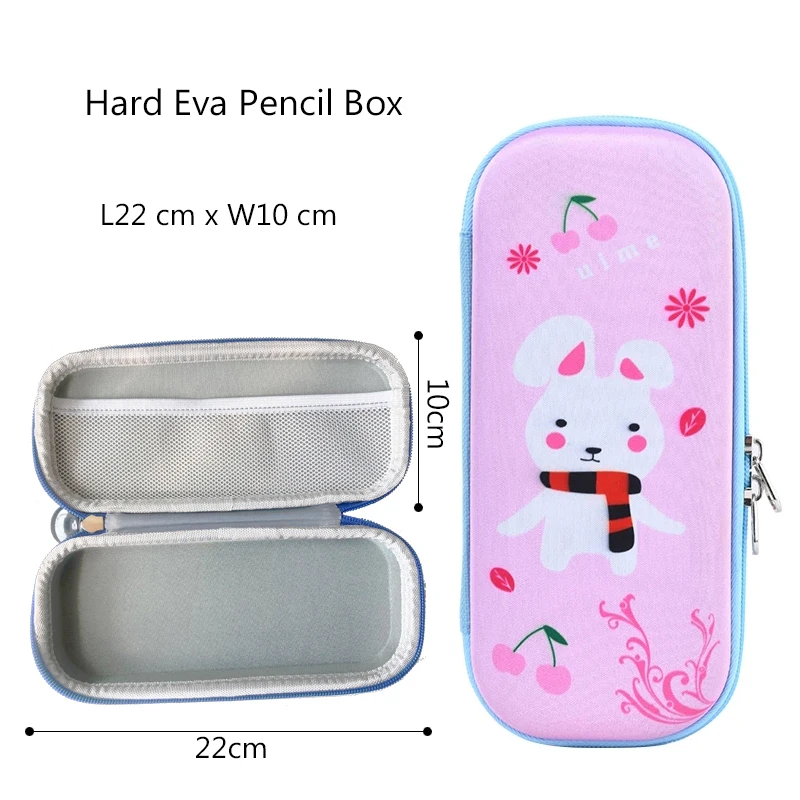 OKKID elementary school bags for girls 6-12 years kids handbag cute 3D cartoon school backpack student book bag pen pencil bag