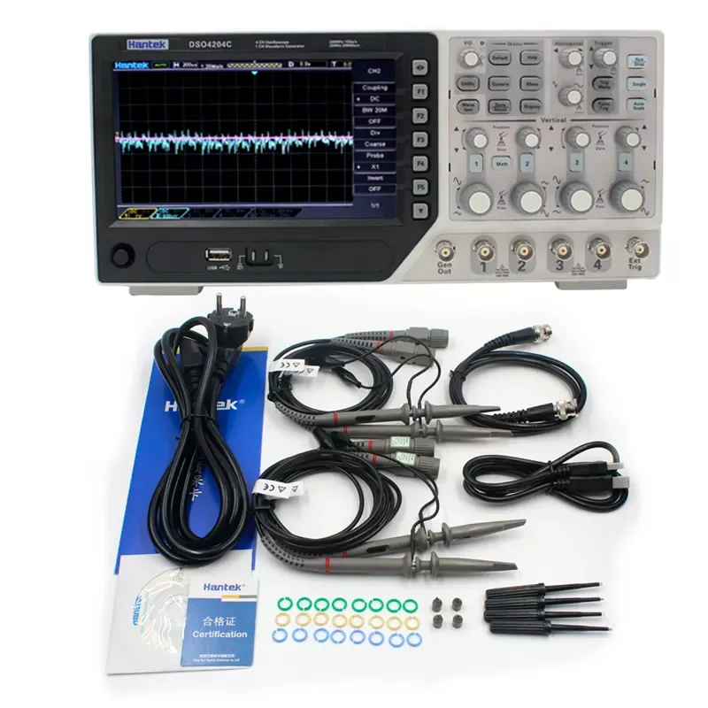 

DSO4204C 4 Channels 200Mhz 1GSa/s Digital Oscilloscope Waveform Generator