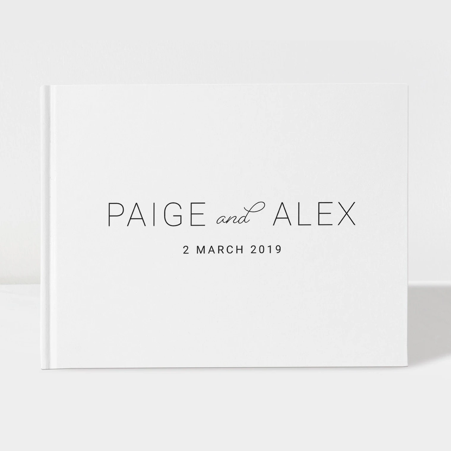 Wedding Guest Book Personalized White Guestbook Phone Album Modern Simple Signature Guest Book for Wedding Decoration