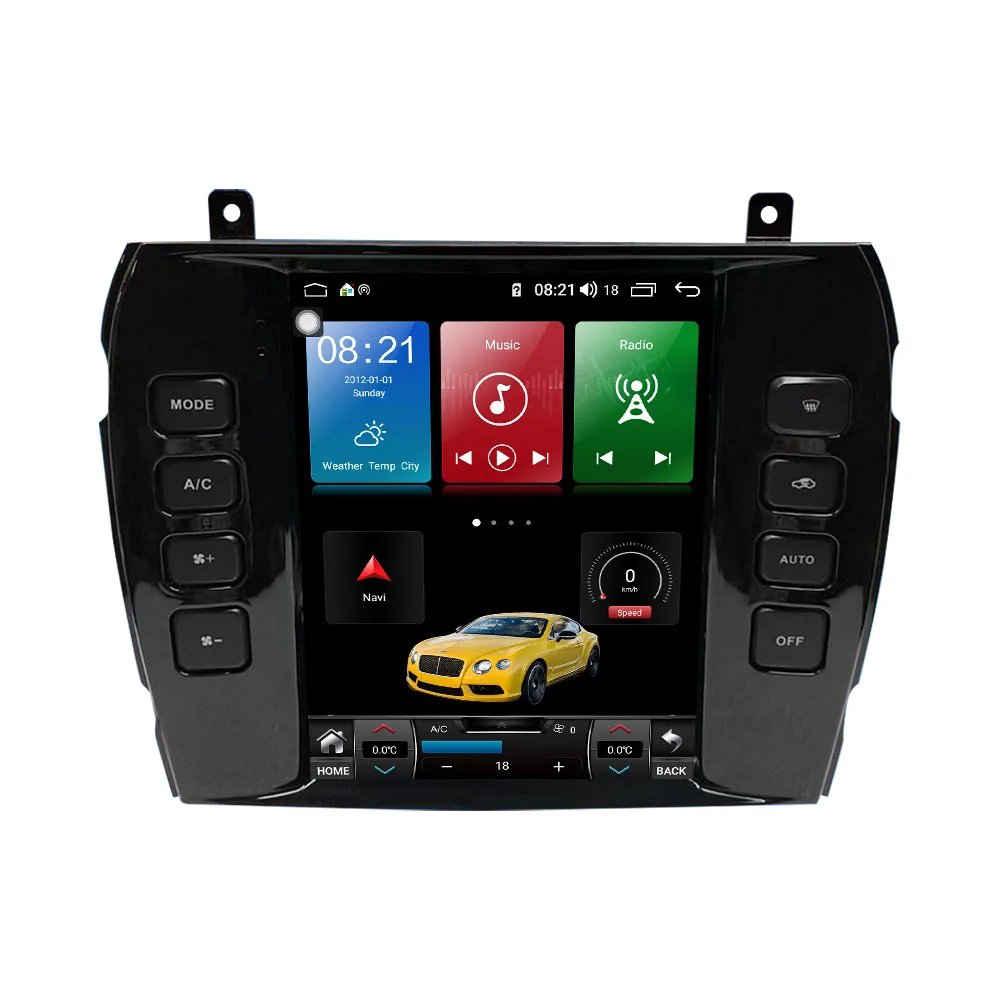 Фото Автомагнитола для Jaguar XJ 04-08, мультимедийный проигрыватель Tesla стиля Android 11, 128 ГБ, фотомагнитофон с копчиком einhe №3