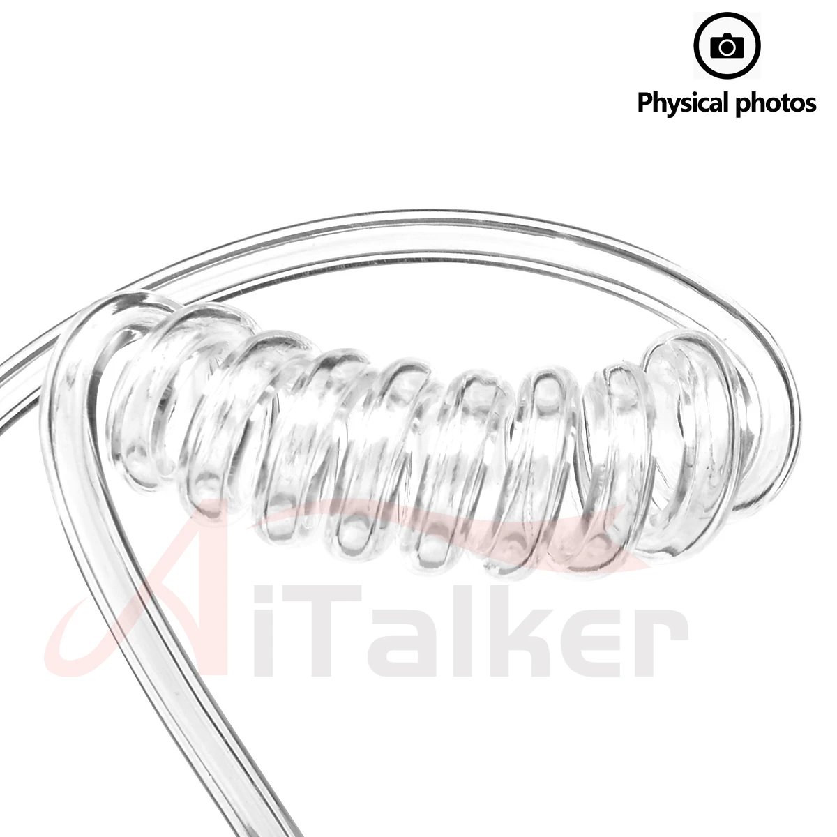 2 Pin PTT MIC Headset Covert Acoustic Tube In-ear Earpiece For Kenwood TYT Baofeng UV-5R BF-888S 777S UV82 CB Radio Accessories