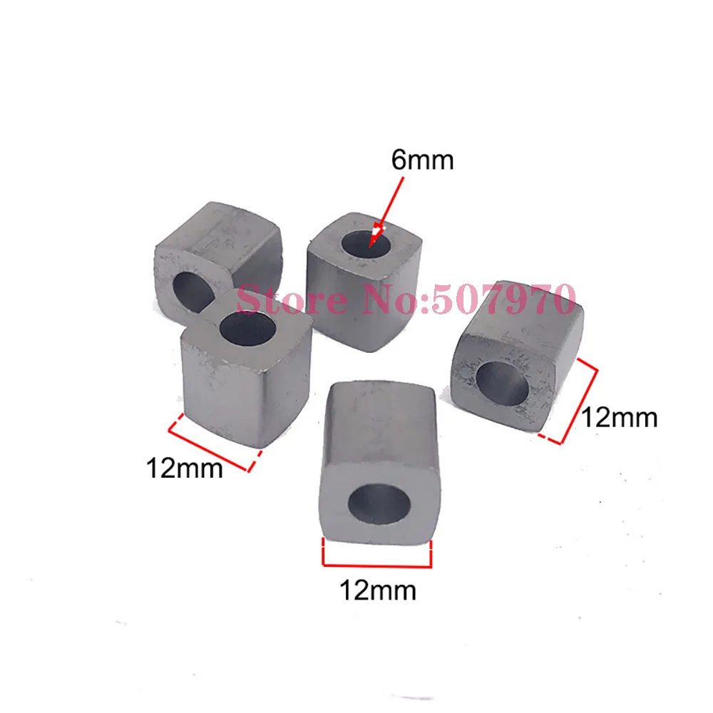 EDM YG8 Tungsten Conductive Carbide Block L12*W12*H12*Inner Hole6mm for CNC Wire Cut Machine