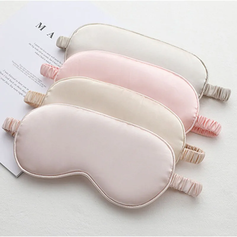 Двусторонняя маска для глаз из искусственного шелка ежедневного сна защита