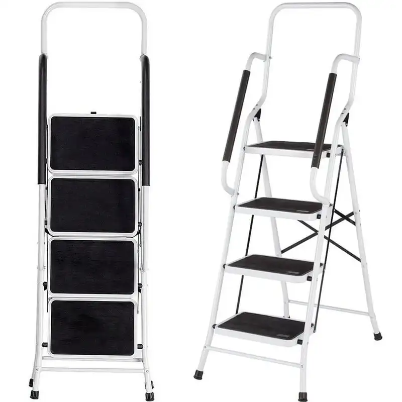 

4 Step Ladder Portable Folding Step Stool for Household and Office