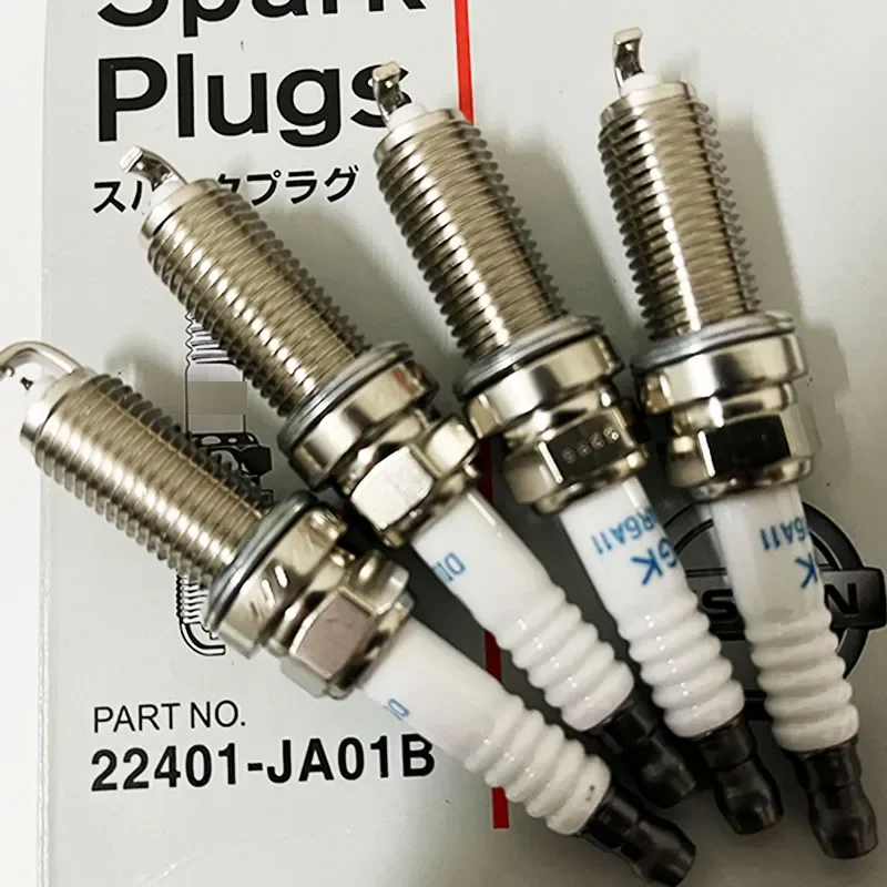

4PCS 22401-JA01B Dual Iridium Spark Plug fit for Nissan X-TRAIL SENTRA ROGUE ALTIMA TEANA VERSA MICRA CUUBE NOTE DILKAR6A11