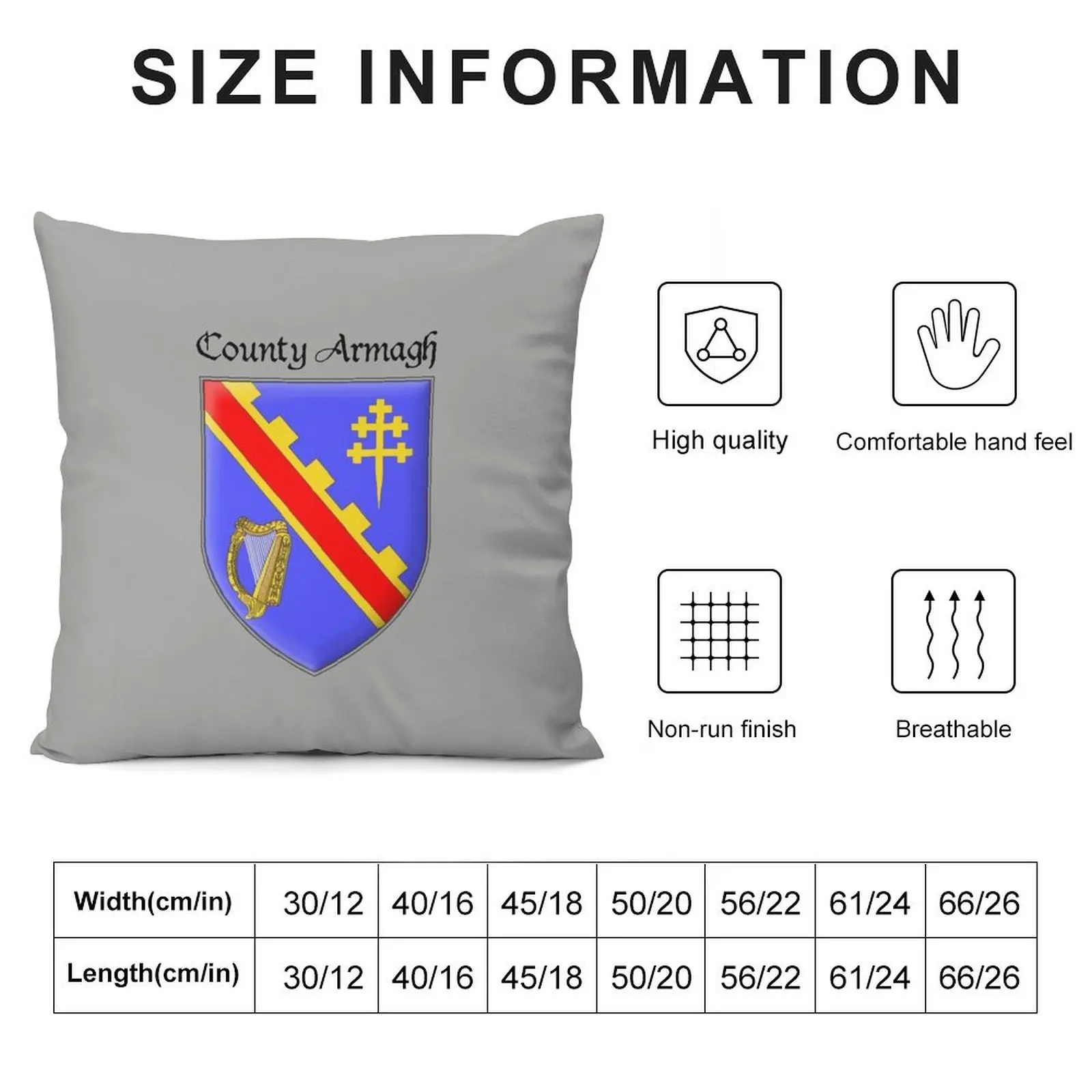 Декоративная подушка County Armagh Ancient Crest рождественские украшения для дома 2021