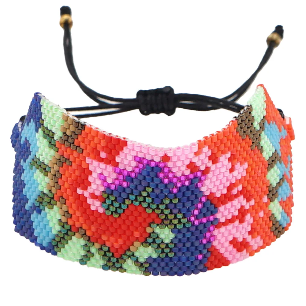 

Go2boho Радужный Браслет Femme ювелирные изделия Регулируемые японские бусы ювелирные изделия богемные красочные бусы Pulsera Miyuki браслеты