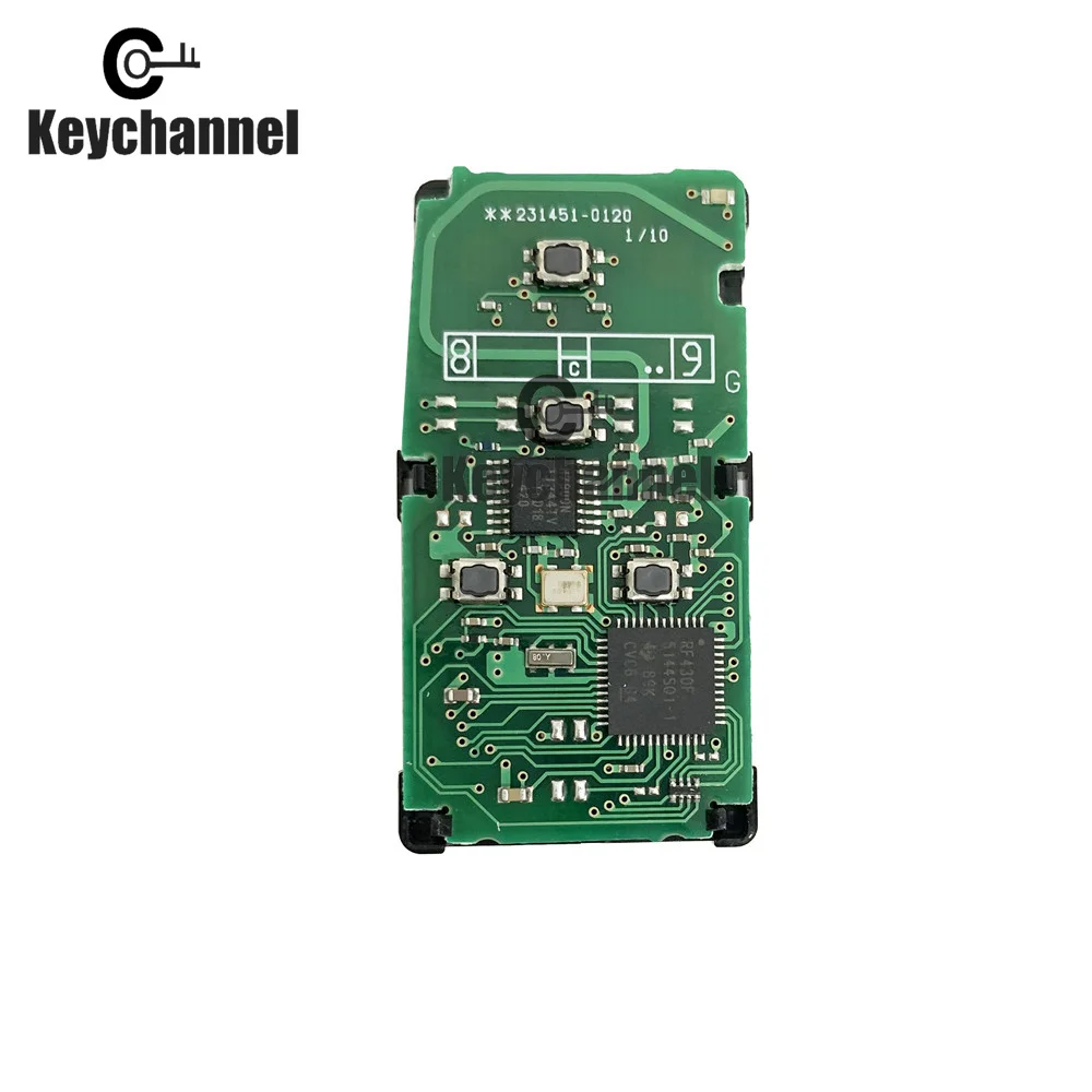 Keychannel 4-кнопочный чип 8A автомобильный бесконтактный брелок 312 5-314 МГц смарт-ключ