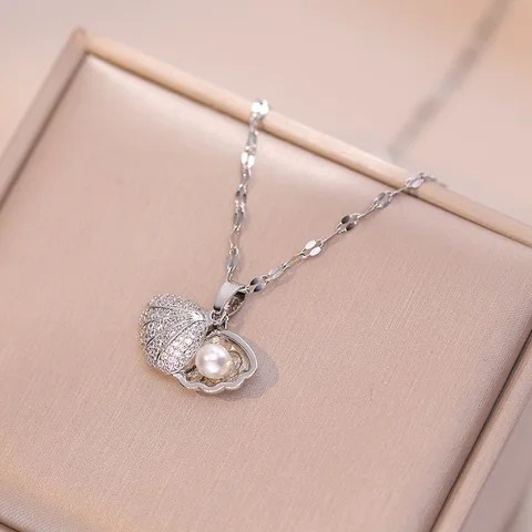 Позолоченное ожерелье HYFAD с ракушкой