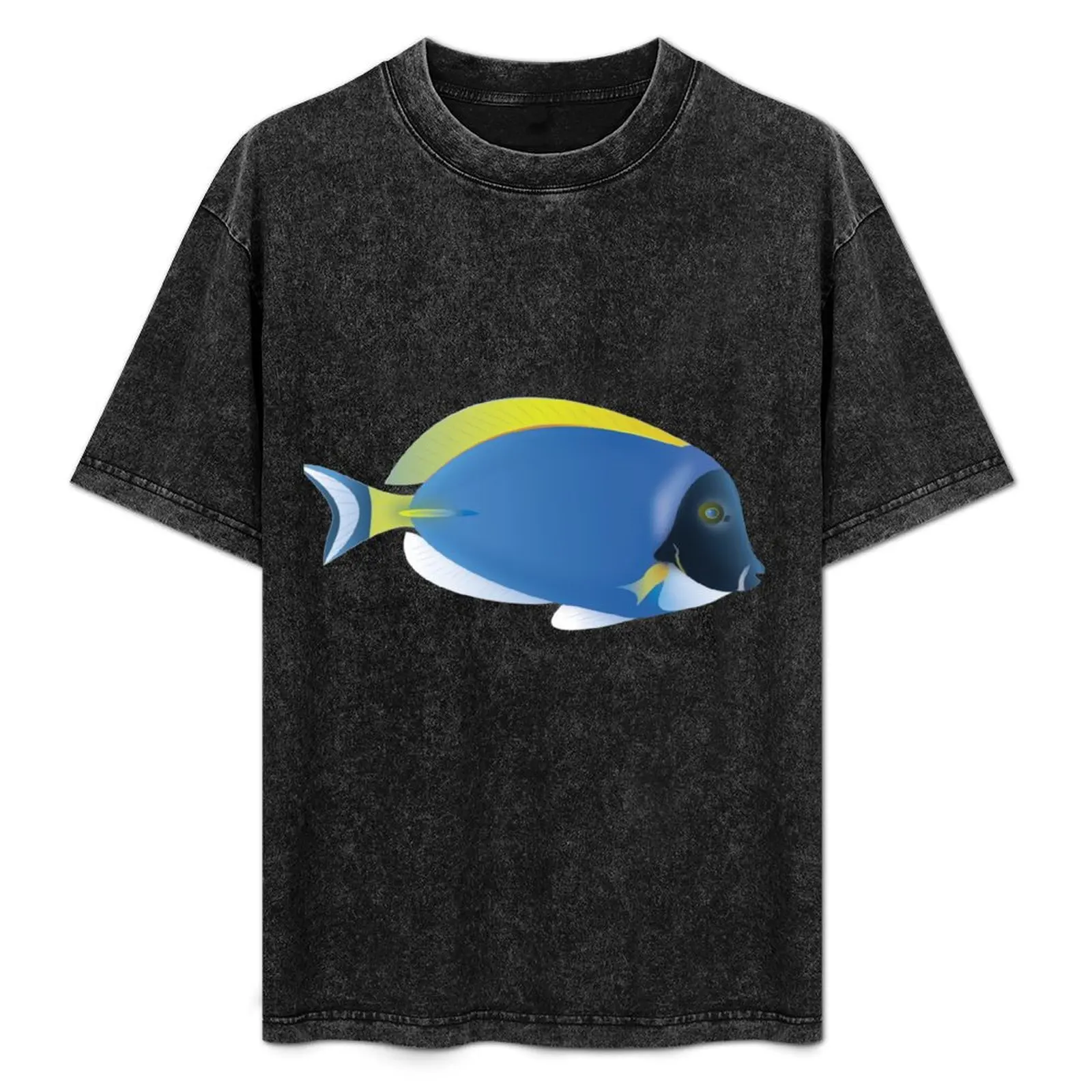 Футболка Powderblue Tang in the Malediives винтажная рубашка с аниме большого размера мужские