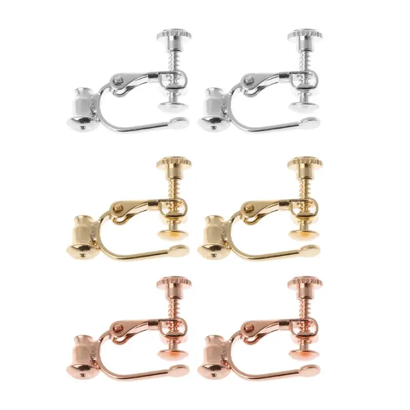 652F 2 Pieces/Set Pierced to Clip On Earrings Shape Women&rsquo;
