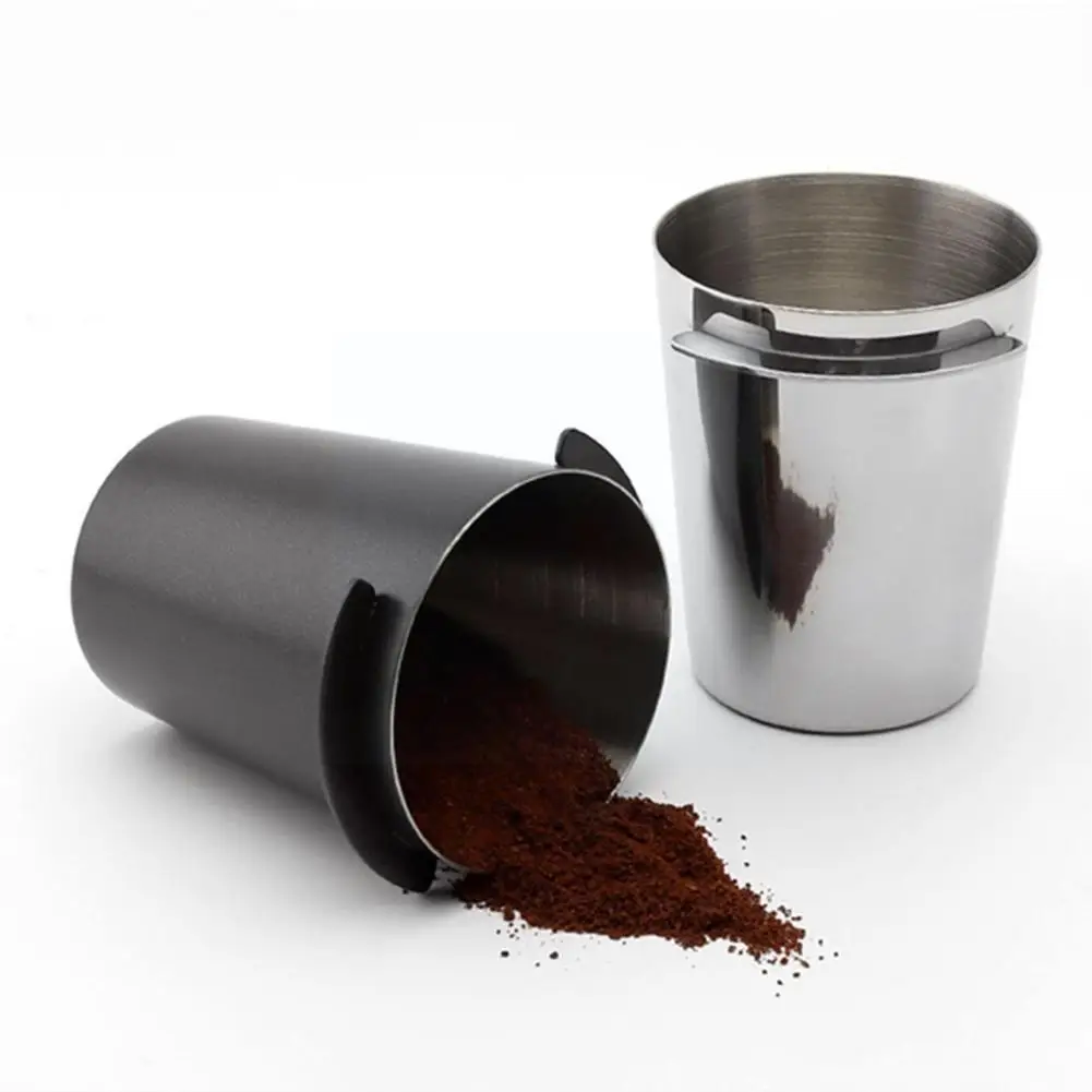 

58/51 53 54 Mm Coffee Dosing Cup Sniffing Mug For Espresso Machine Wear Resistant Steel Coffeeg Machine Powder Cup Y7q3