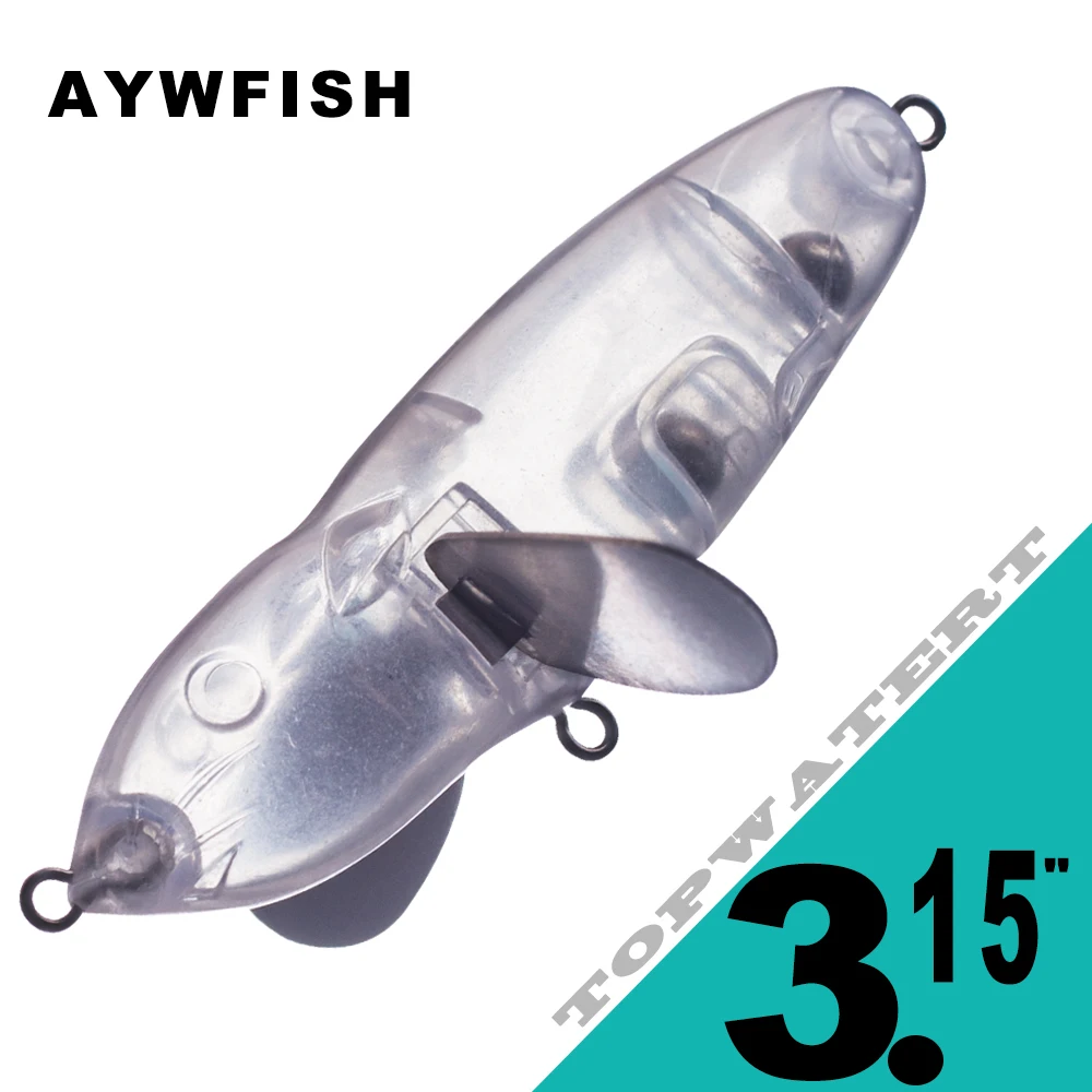 

AYWFISH Topwater Blanks Unpainted Mouse Fishing Lure Body Saltwater 3.15IN 12G Artificial Fish Tackle Rat Bait For Fishing DIY