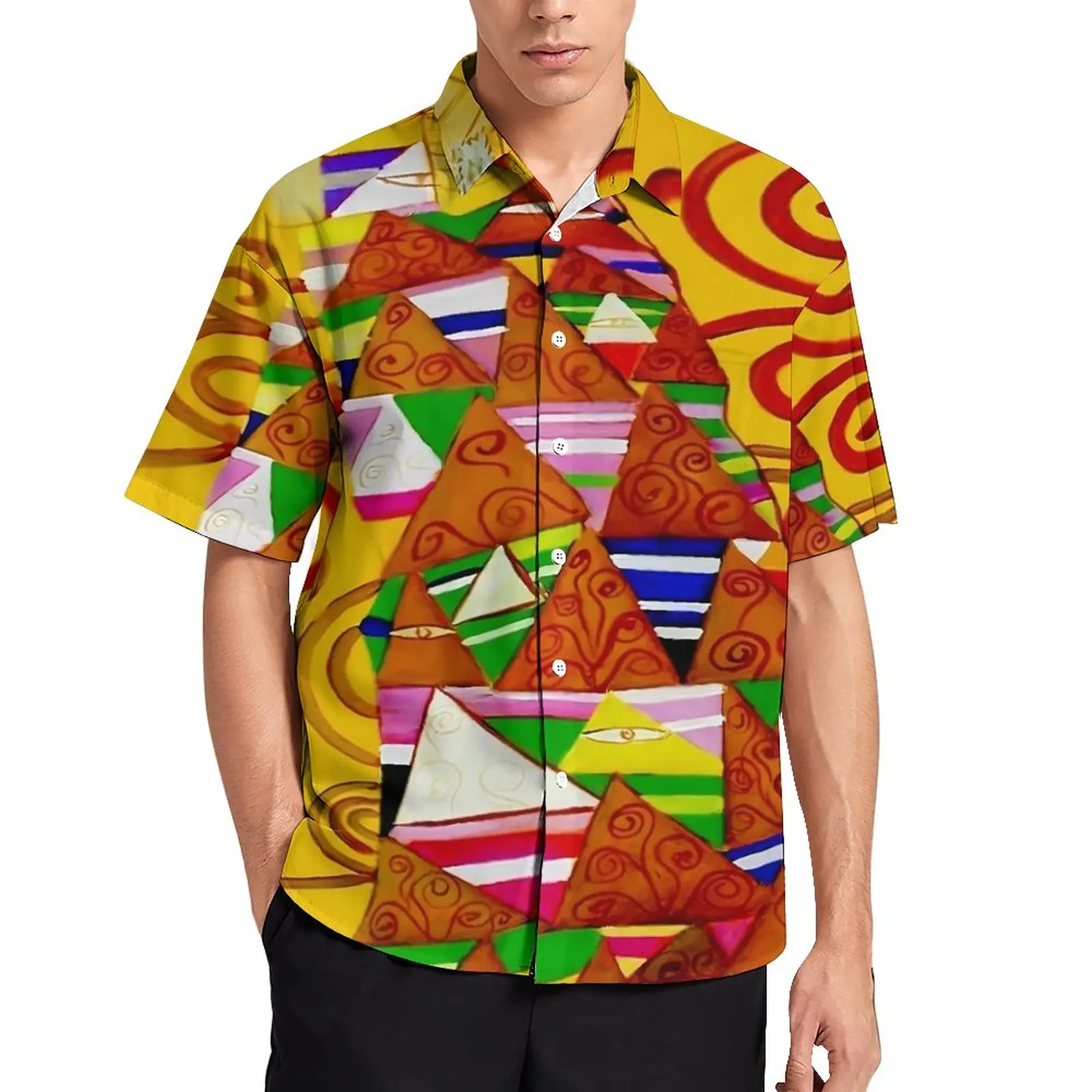 

Gustav Klimt Beach Shirt Abstract Art Print Hawaiian Casual Shirts Male Y2K Blouses Short-Sleeved Custom Top Plus Size 3XL 4XL