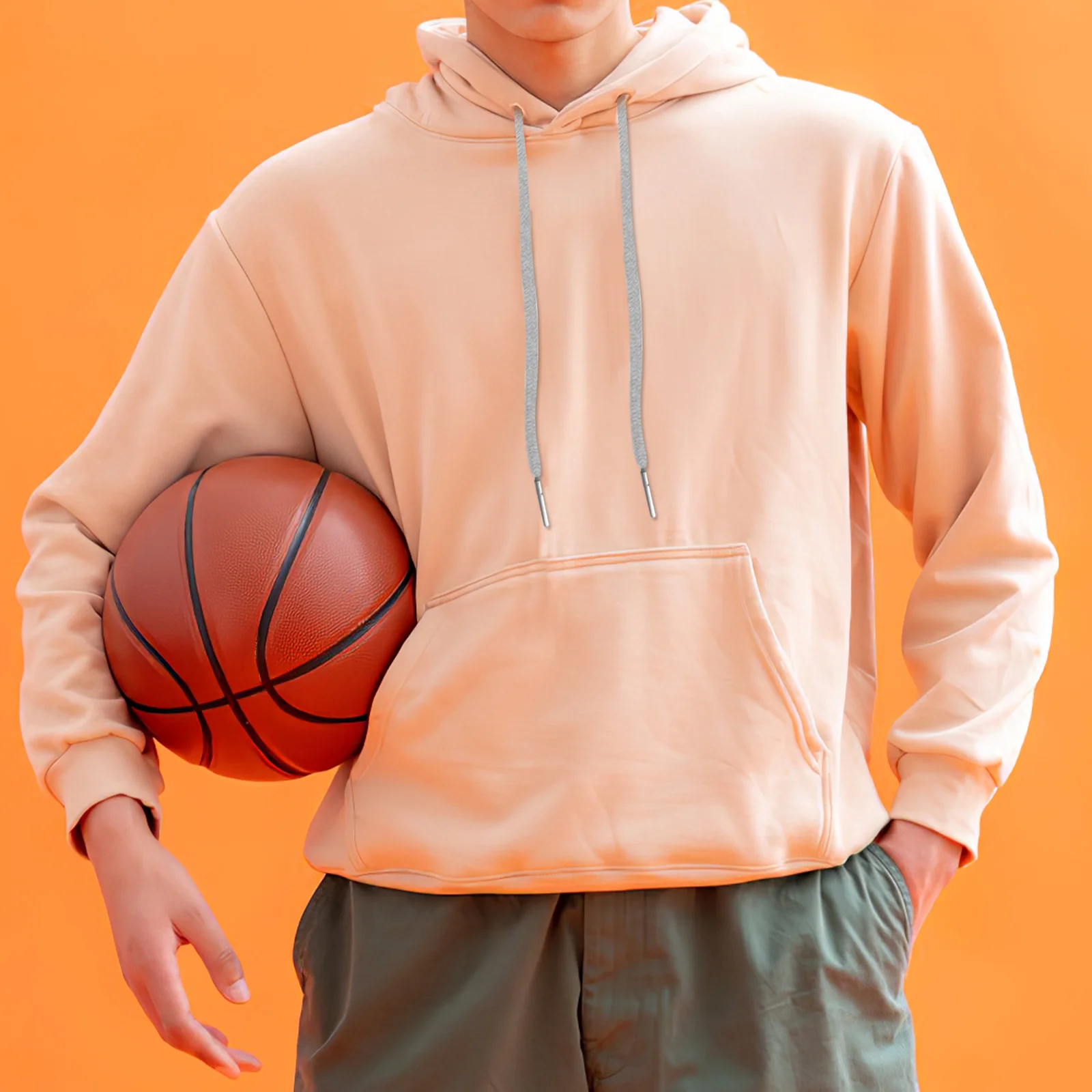 12 шт. толстовка с капюшоном на шнурке веревки толстовки эластичной металлической