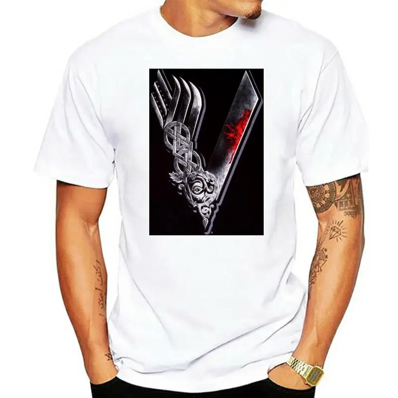 

Футболки мужские в готическом стиле, рубашка ТВ-викингов, подарок родственнику Одина, одежда для творчества, футболки с коротким рукавом то...