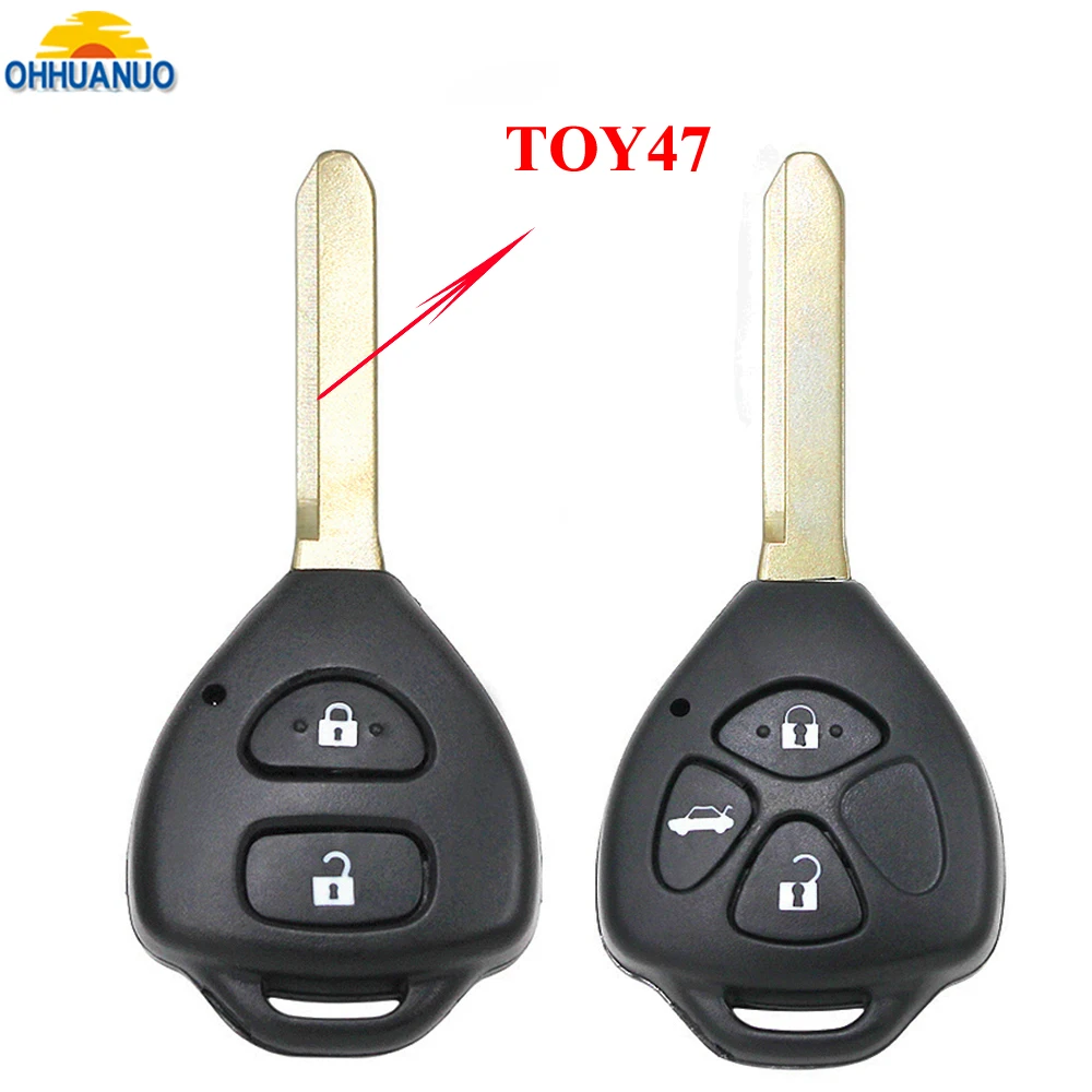 Чехол для пульта дистанционного управления Toyota Corolla Camry Auris 2/3 кнопок замена
