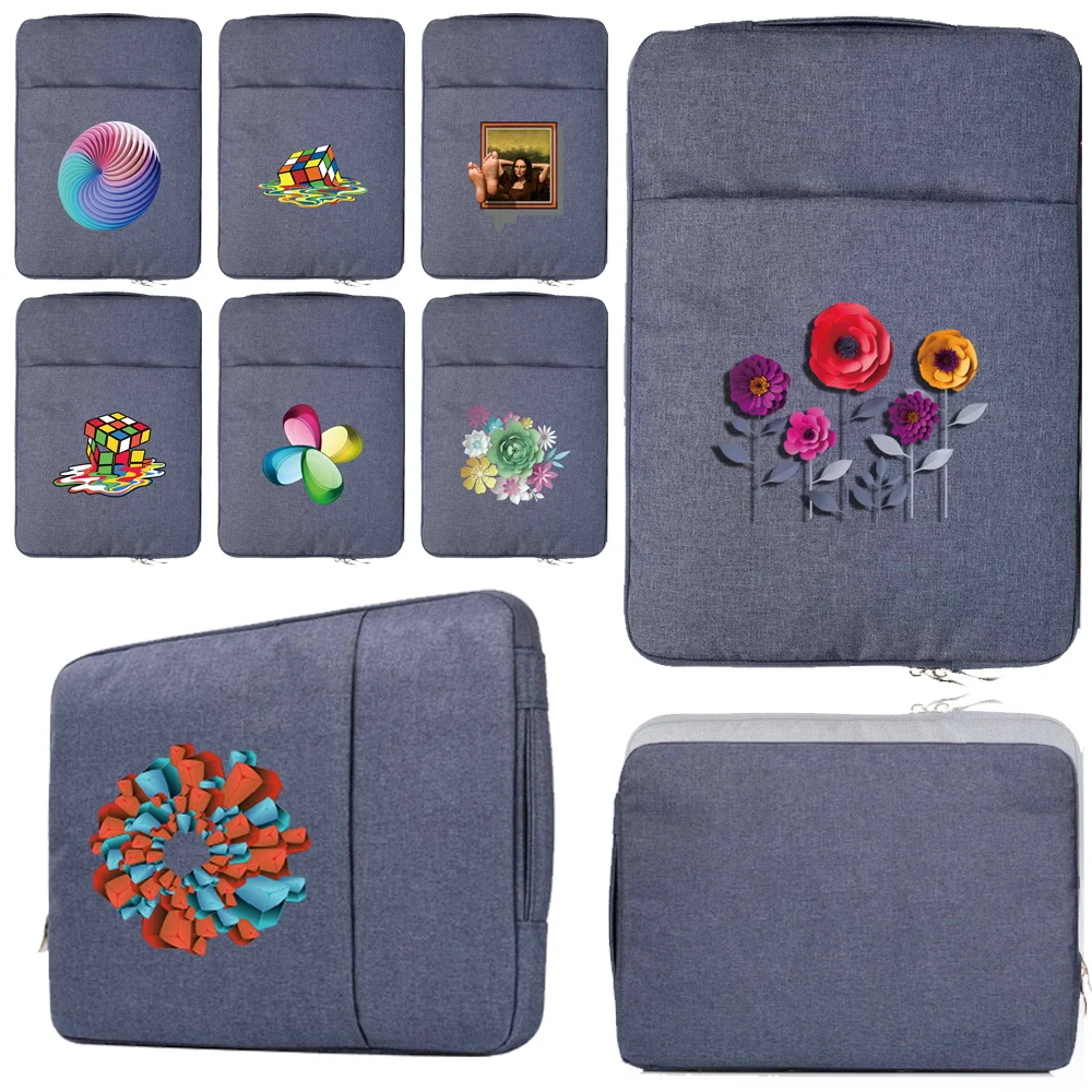 

Laptop Bag for Universal 11 12 13 14 15 Inch Macbook Air 13 Case Bag 3D Pattern Shockproof Protective Carrying Briefcase Handbag