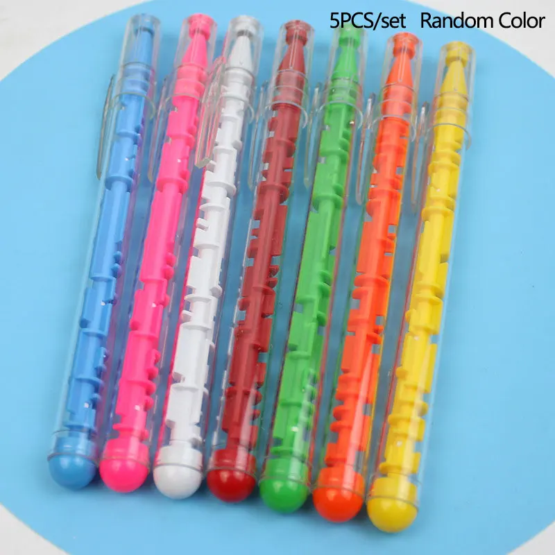 5PCS Novelty Labyrinth Pen Kids Toy Prize Ballpoint Pen Creative Pen for Kids Korean Stationery Cheap Kawaii Stationery