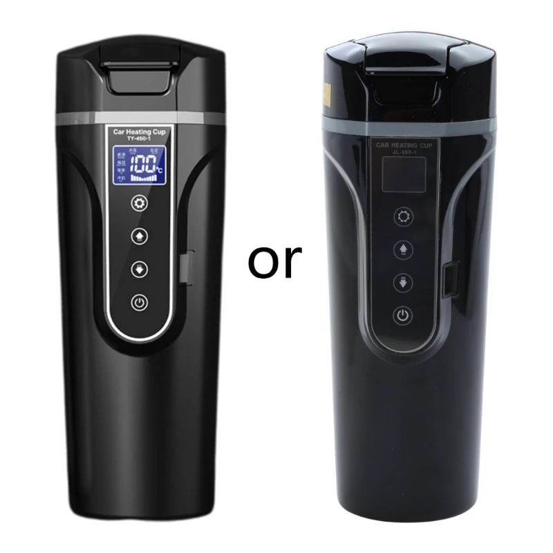 

12 В 24 В портативная Автомобильная нагревательная чашка из нержавеющей стали подогреватель воды бутылка автомобильный чайник кофейная кружка ЖК-дисплей Температура