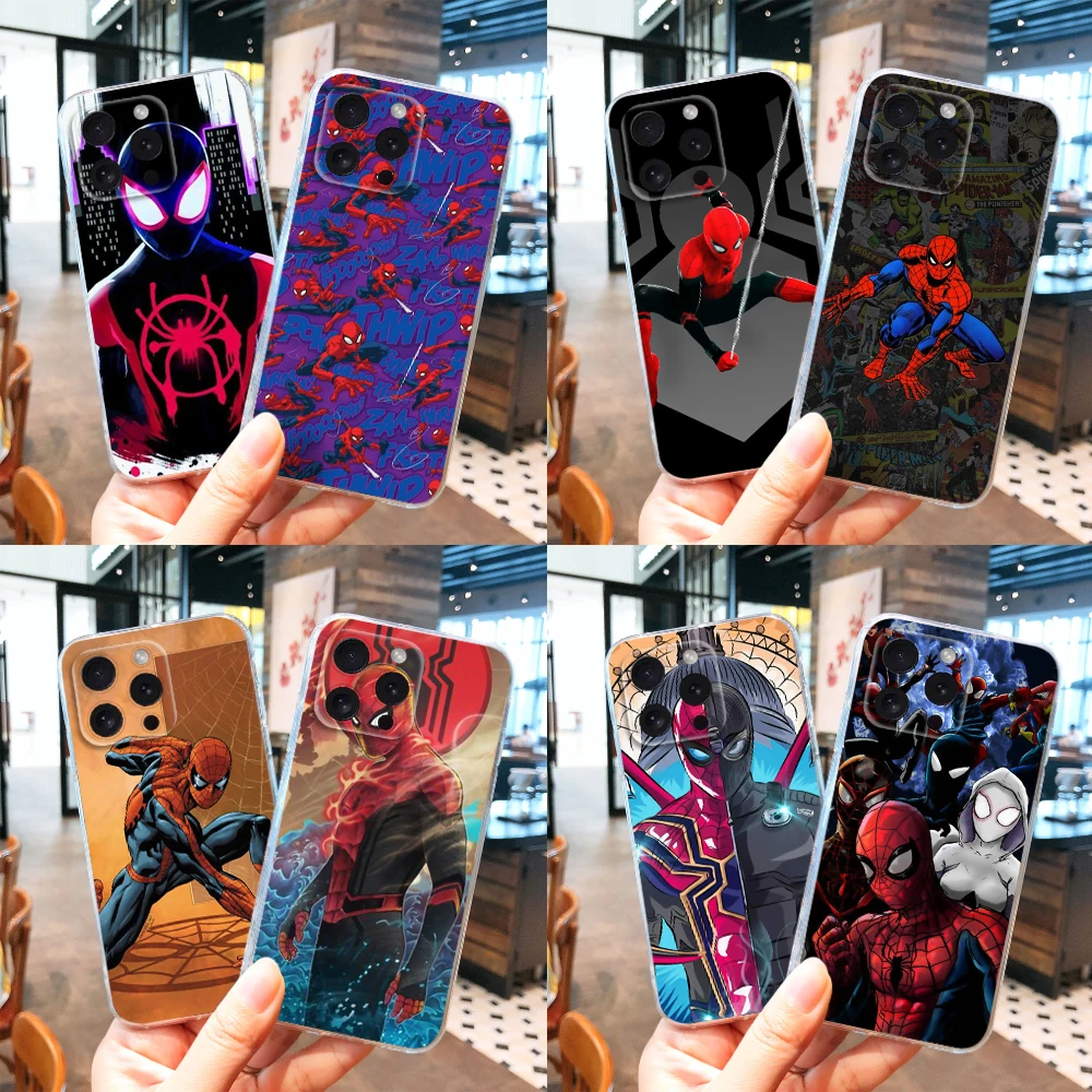 T153 Spiderman Soft чехол для Moto G4 Plus G41 G5 G50 G51 G5S G6 Play G60 G7 Power G71 G9