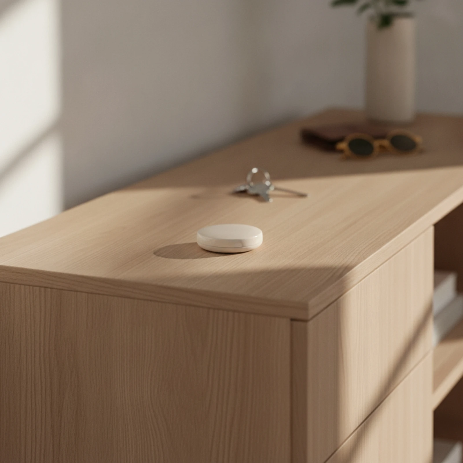 Фото Bluetooth-трекер, беспроводной локатор предметов, умная метка, простая настройка, совместимость с iOS, для ключей, домашних животных №3