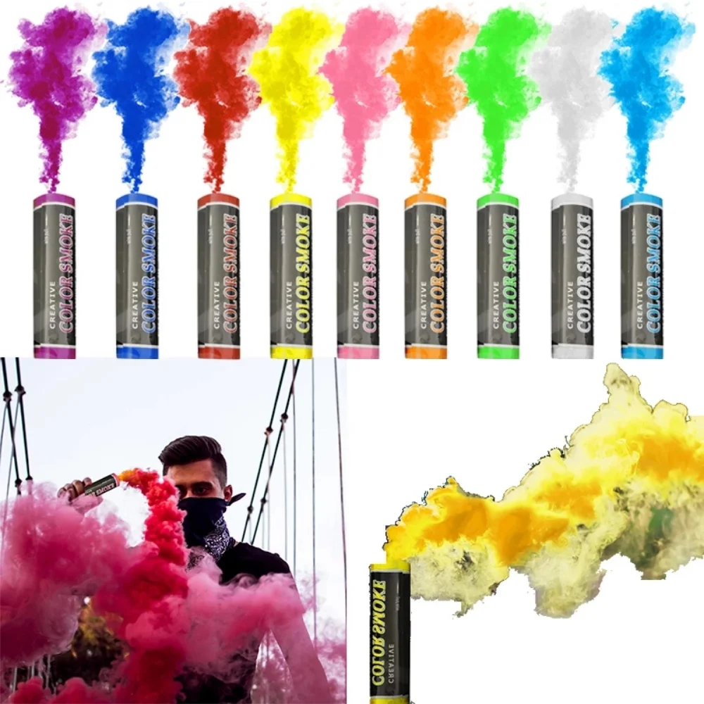 

Portable Colorful Smoke Pills Smoke Bomb Pills Photography Prop Combustion Smog Cake Effect Halloween Props Party Stage Supplies