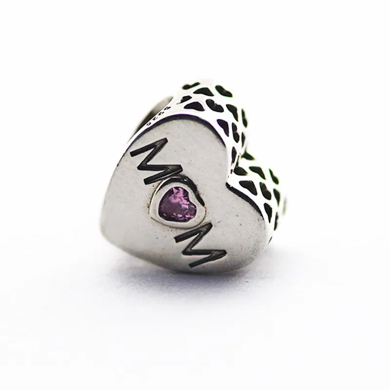 

Mother Heart Charm Christmas Crystals 925 Silver Original Beads Woman 2022 New Collection DIY Luxury Accessories Make Up