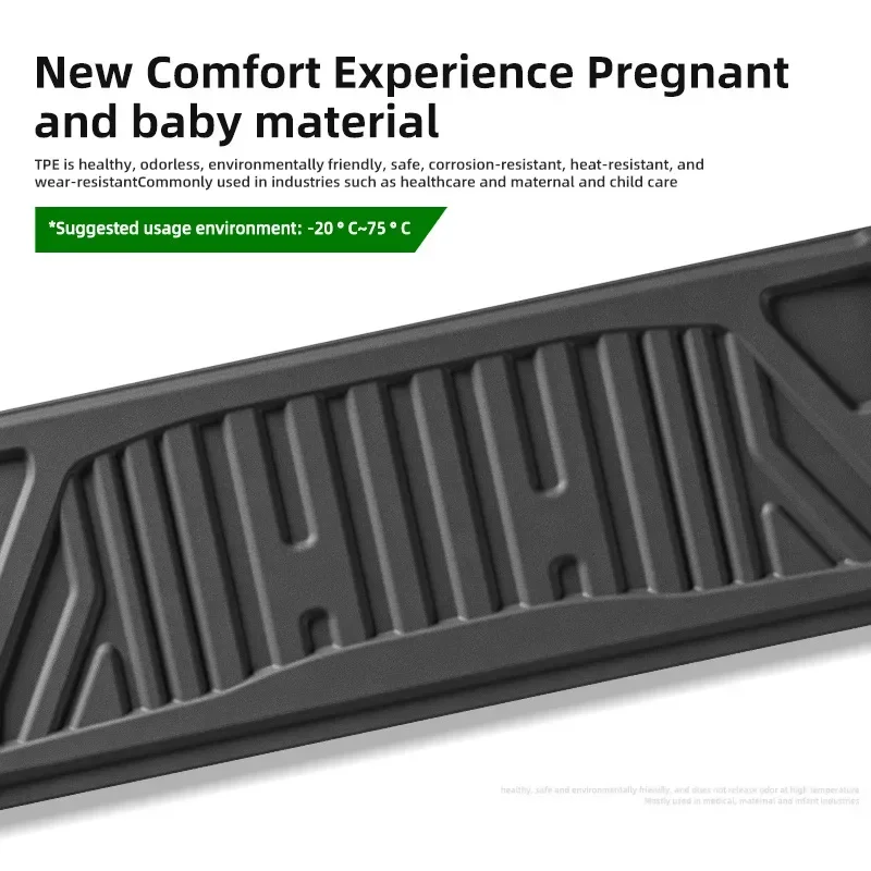 For Suzuki D-MAX 2020-2024 Right-hand Drive Rear Bucket Pad Fuel Southeast Asia Oceania Waterproof Non-slip Trunk Mats