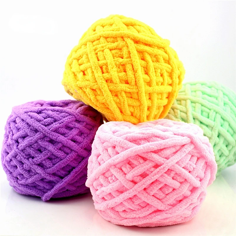 

1pc Colorful Dye Scarf Hand-knitted Yarn for Hand Knitting Soft Milk Cotton Yarn Thick Wool Yarn Giant Wool Blanket