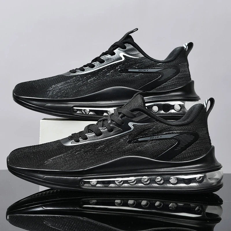 Мужские амортизирующие кроссовки на дышащей легкой воздушной подушке удобная