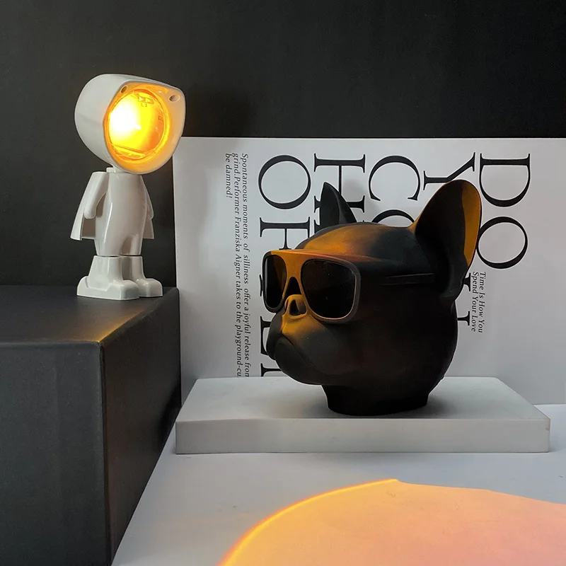 Крутая Bluetooth-Колонка в виде Головы Бульдога Беспроводная Hi-Fi-колонка с басами для