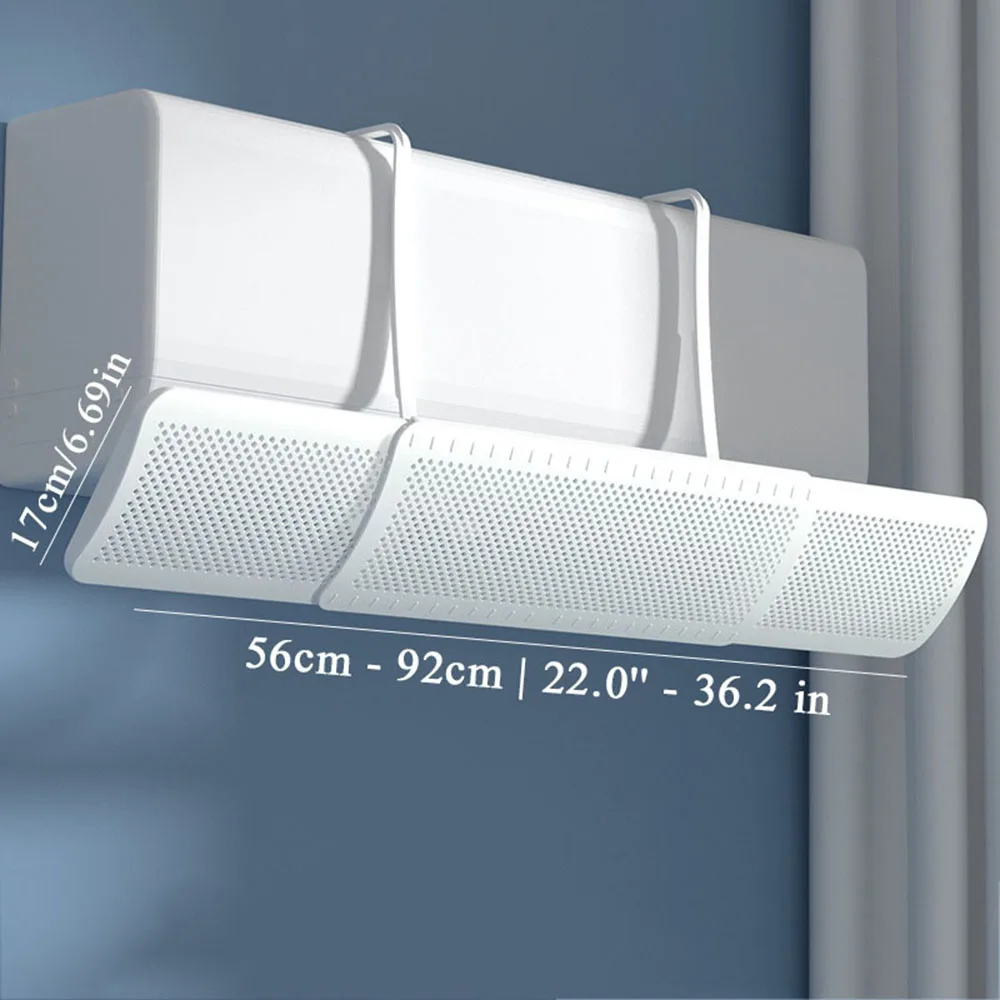 

Перегородка для кондиционера белая ABS 56-92 см