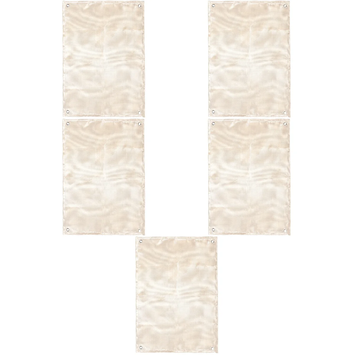 

5pcs Outdoor Camping Mat Fiberglass Insulation Mat Fireproof Blanket (Khaki)