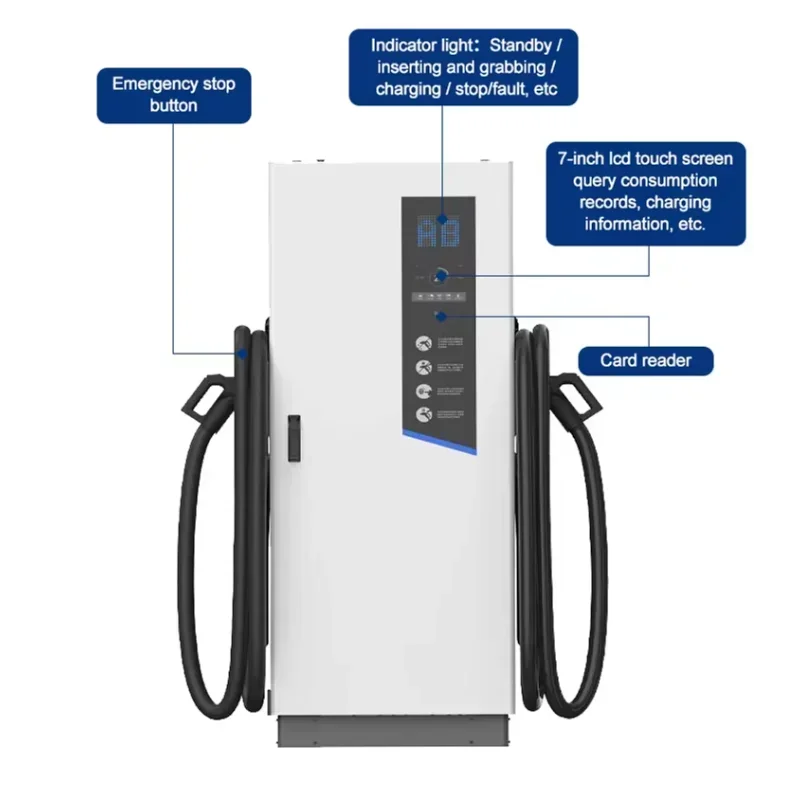 Коммерческая зарядная станция Smart 3 Gun Ccs Dc Ev Charger Station 60Kw 80Kw 120Kw 240Kw Fast Car Public Charging