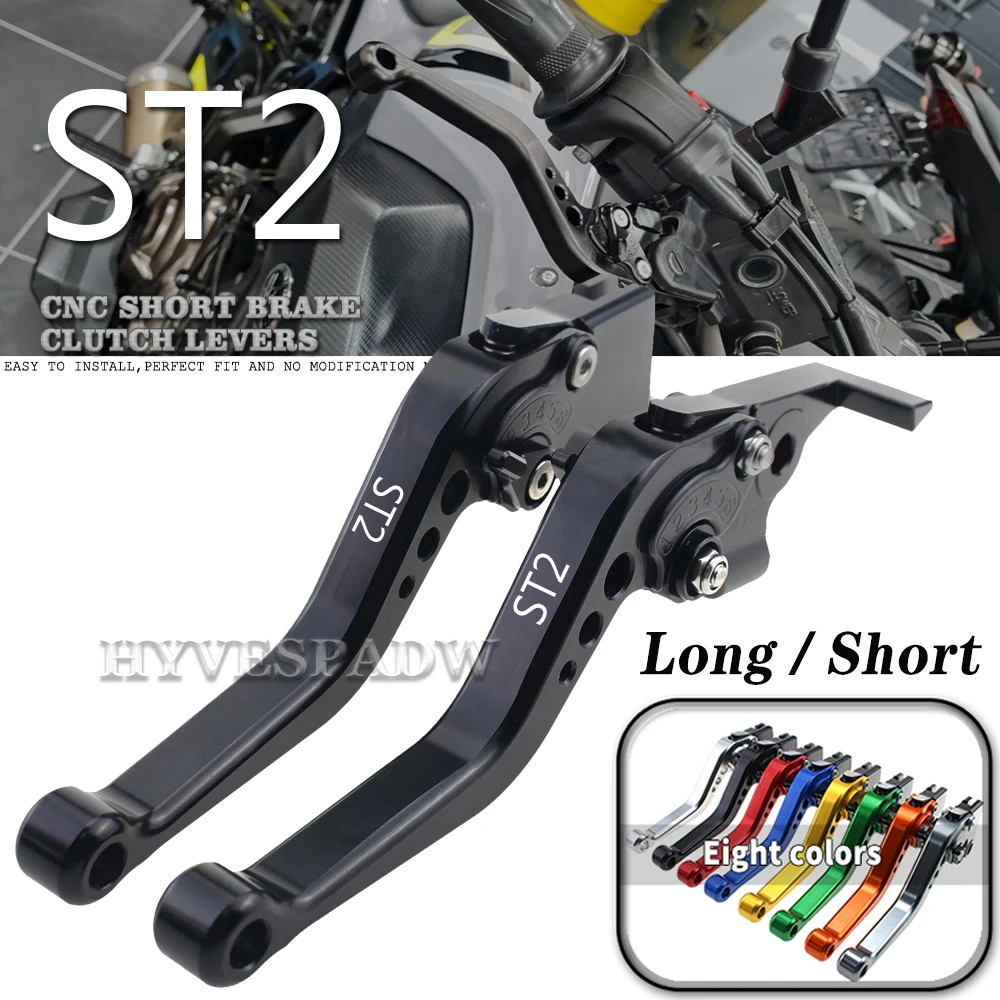 

Motorcycle CNC Adjustable Handles Lever Long / Short Brake Clutch Levers For DUCATI ST2 ST 2 1998 1999 2000 2001 2002 2003