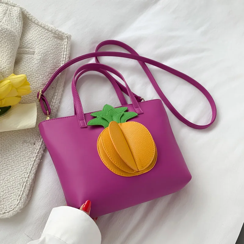 

Вместительные сумки-тоуты с рисунком ананаса, женские роскошные дизайнерские сумки 2022, трендовая дизайнерская женская сумка-шоппер через п...