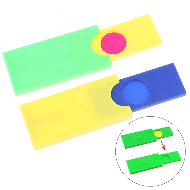 

1/2pcs Coin Disappearing Box Magic Props Children Magic Toy Kids Magic Cool Kid Toys Easy Magic Tricks