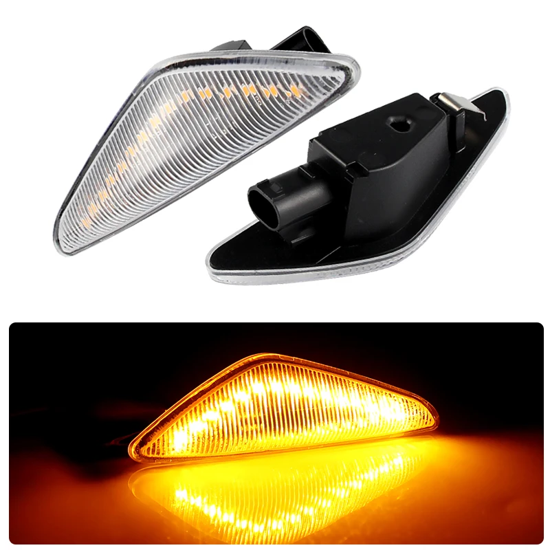 

2 шт. дымчатый/кристалл без ошибок светодиодный боковой габаритный сигнальный фонарь для BMW X5 E70 X6 E71 E72 X3 F25 последовательная мигалка