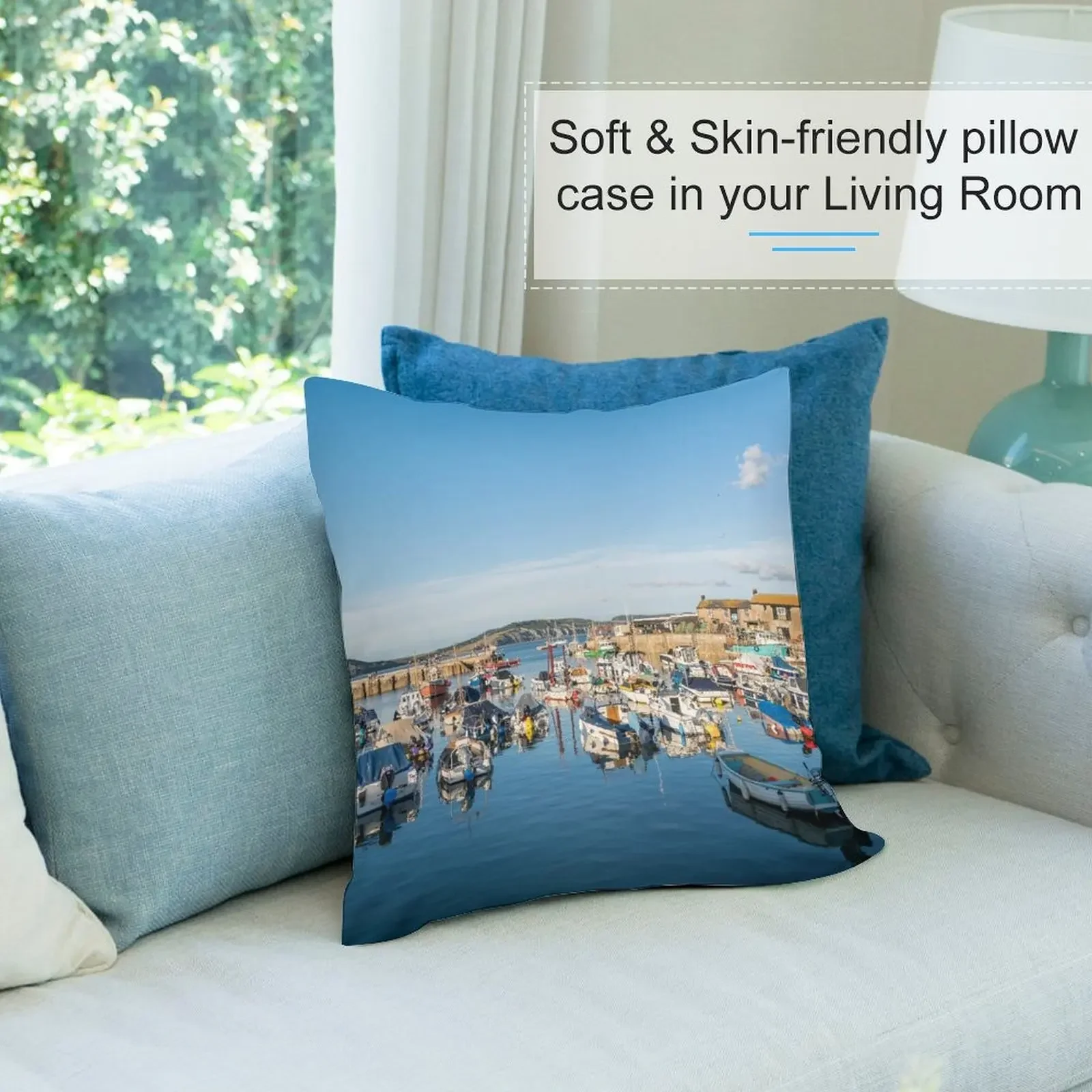 Декоративная наволочка Lyme Regis Harbour рождественские наволочки для диванных подушек