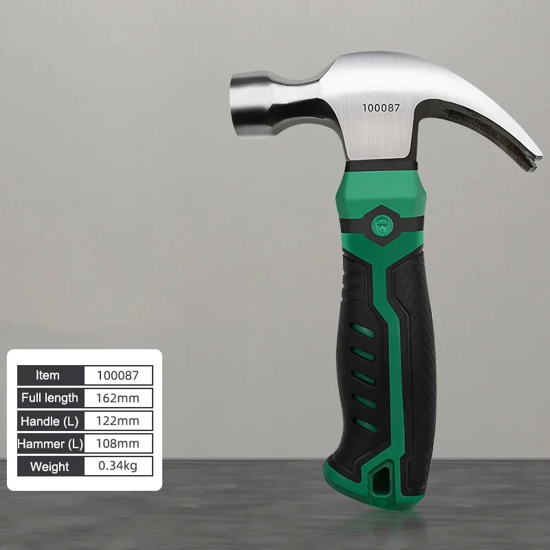 

Многофункциональный мини-молоток из углеродистой стали, рабочий инструмент, молоток-гвоздодер для домашнего использования, противоскользящий противоударный молоточок