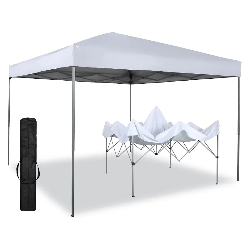 SUGIFT Durable Ez Pop-up Canopy Tent with Bag (10x10, White)