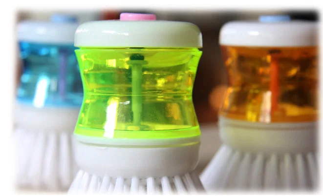New Home Kitchen Washing Utensils Pot Dish Brush With Up Liquid Soap Dispenser Wash Tool | Дом и сад